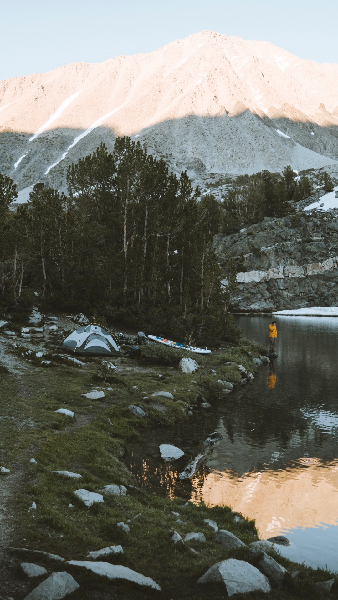 Reflection, Water, Mountain, Wilderness, Lake. Wallpaper in 1080x1920 Resolution