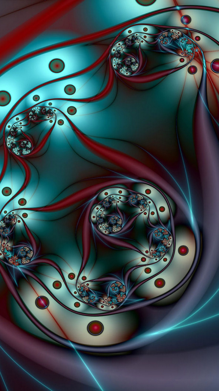 Red and White Abstract Painting. Wallpaper in 750x1334 Resolution