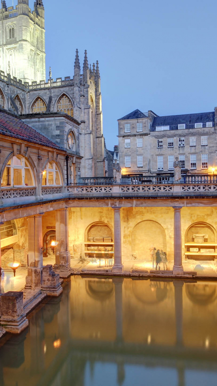 城市, 运河, 反射, HDMI, 里程碑 壁纸 750x1334 允许