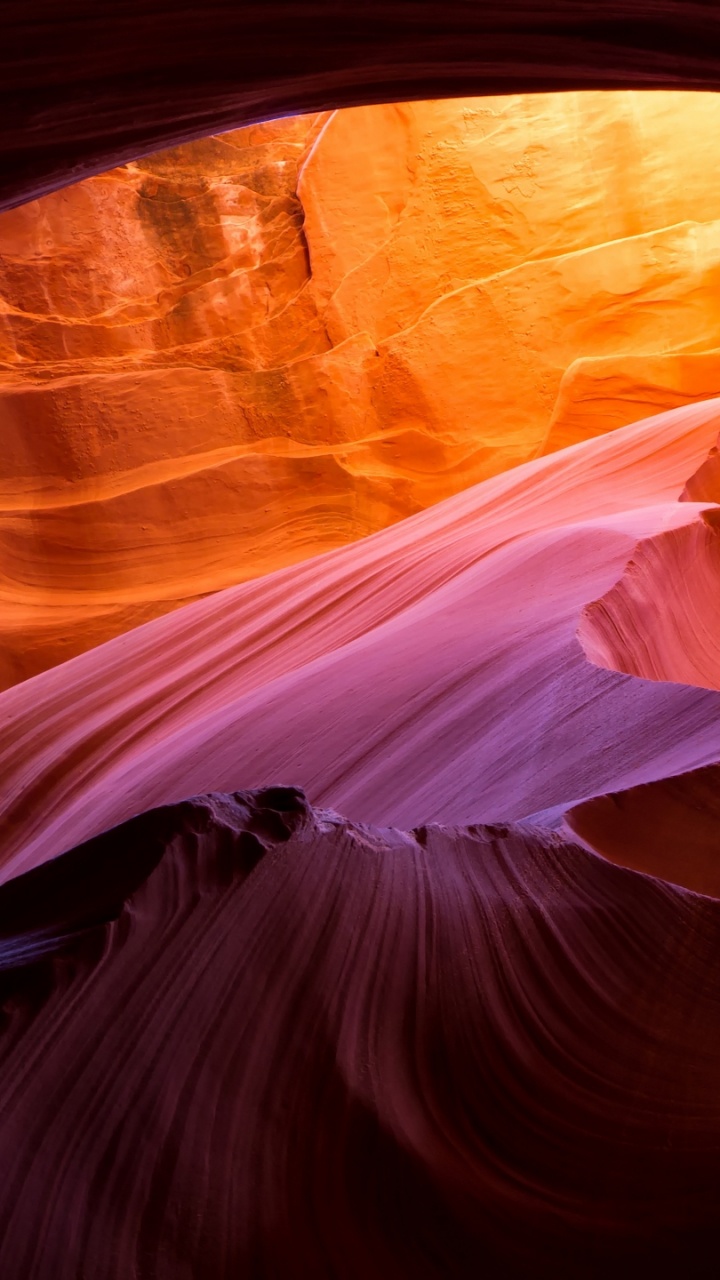 Antelope Canyon, Page, Lake Powell, Orange, Canyon. Wallpaper in 720x1280 Resolution
