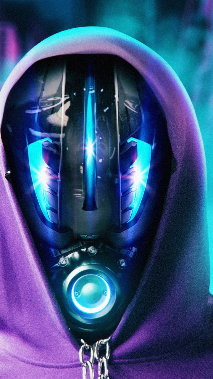 Person in Gray and Black Mask. Wallpaper in 720x1280 Resolution