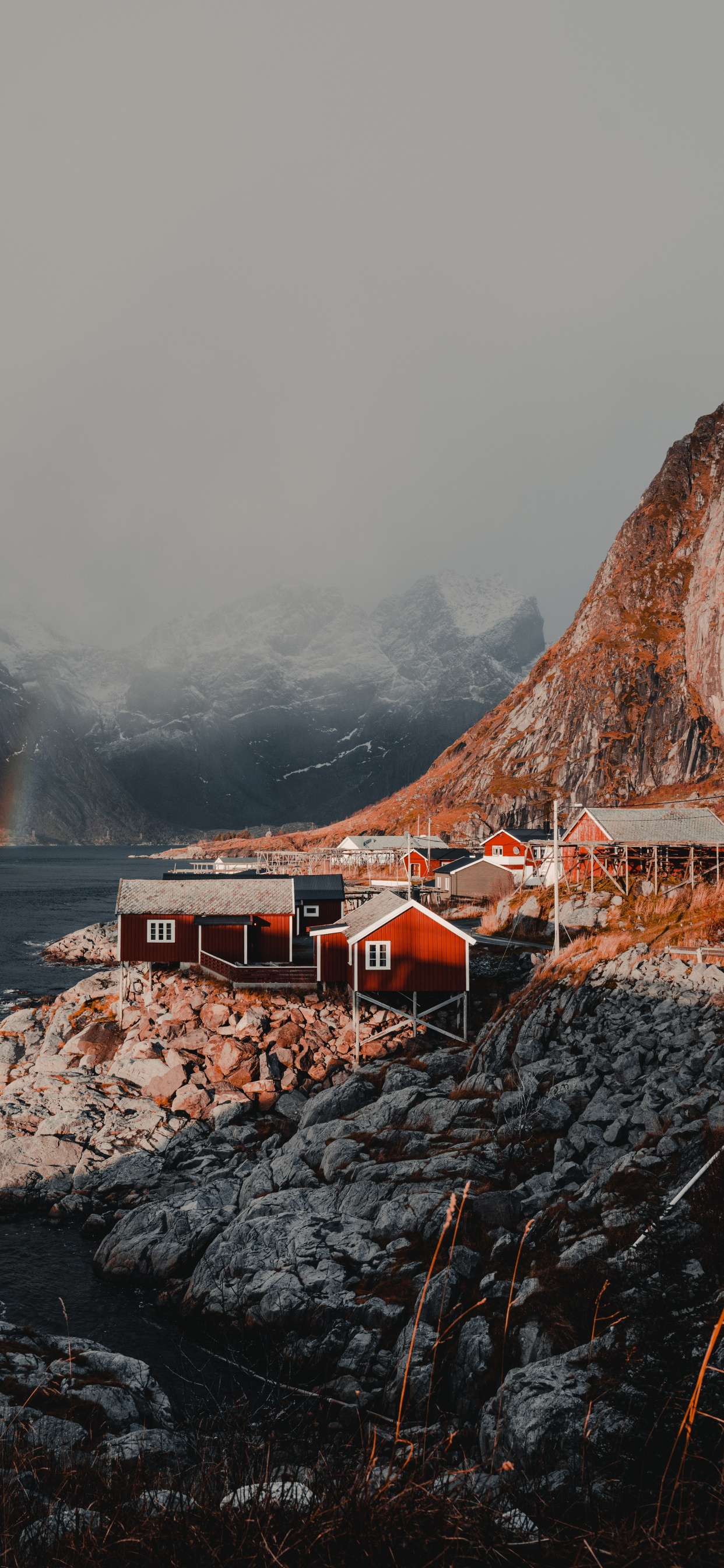 Lofoten, Küste, Meer, Fjord, Cloud. Wallpaper in 1242x2688 Resolution