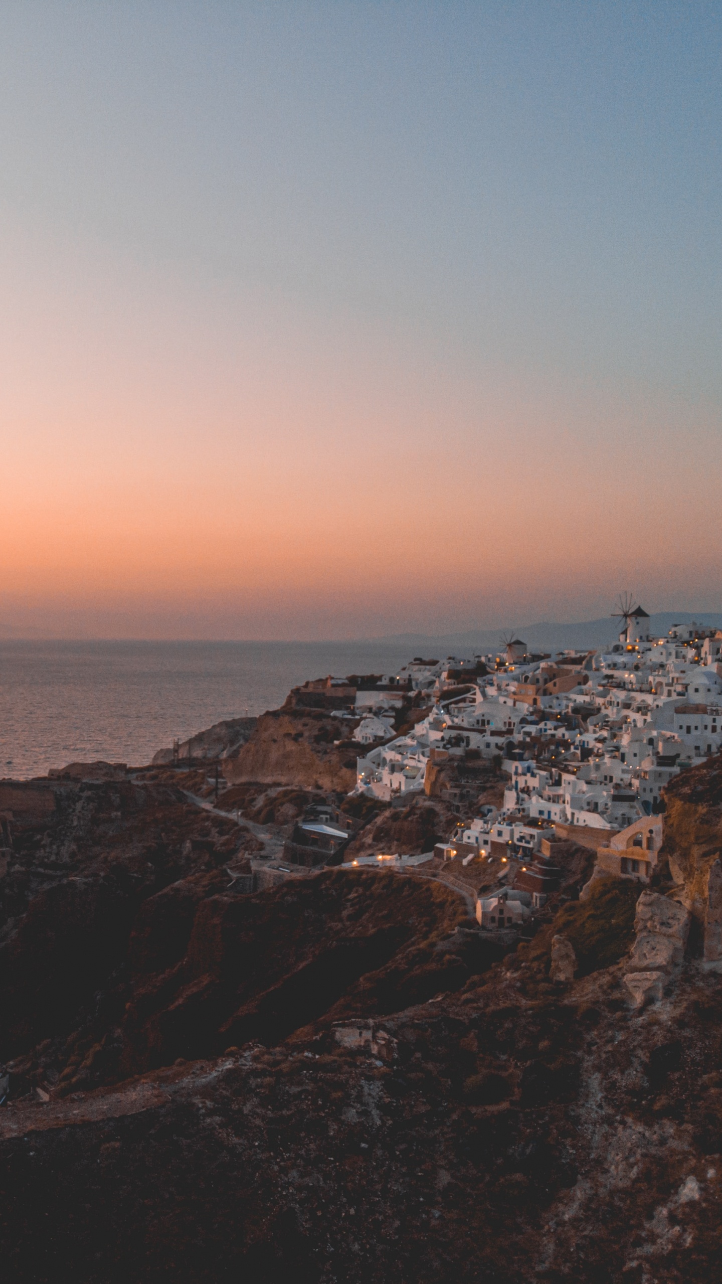 大海, 地平线, 海岸, 岬, 海洋 壁纸 1440x2560 允许
