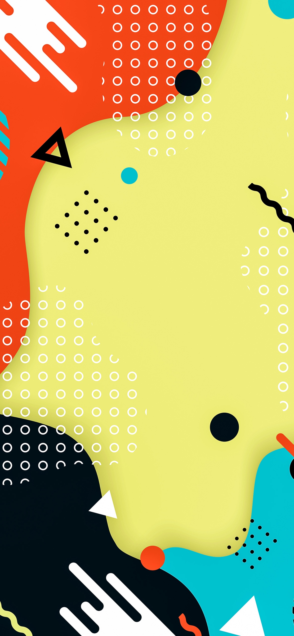 Poster, Yellow, Material Property, Pattern, Circle. Wallpaper in 1242x2688 Resolution