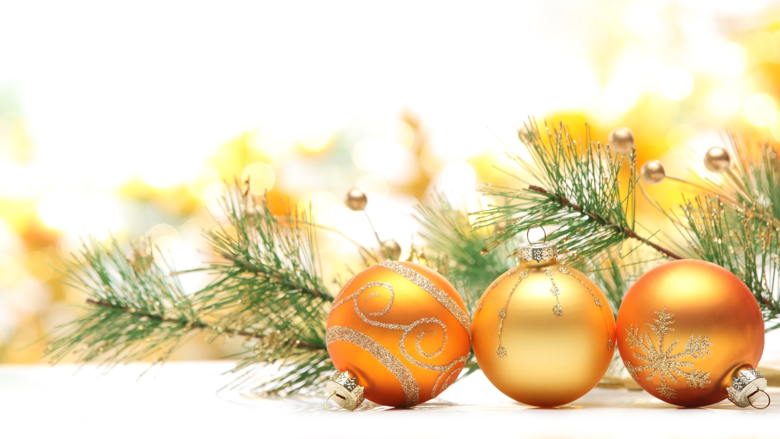 Christmas Day, Branch, Christmas Decoration, Fir, Christmas Ornament. Wallpaper in 2560x1440 Resolution
