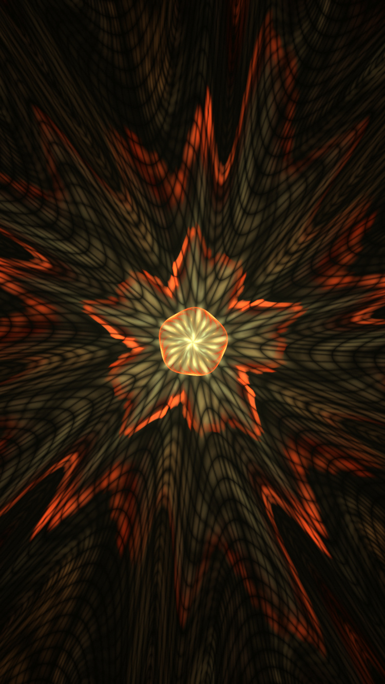 Ilustración Abstracta Roja y Negra. Wallpaper in 750x1334 Resolution