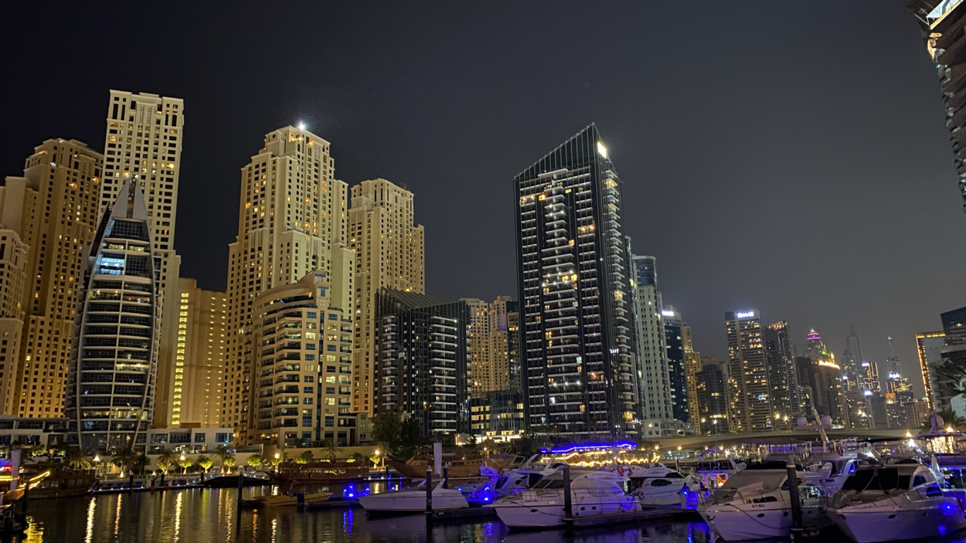 迪拜, 城市景观, 塔块, 城市, 大都会 壁纸 1366x768 允许