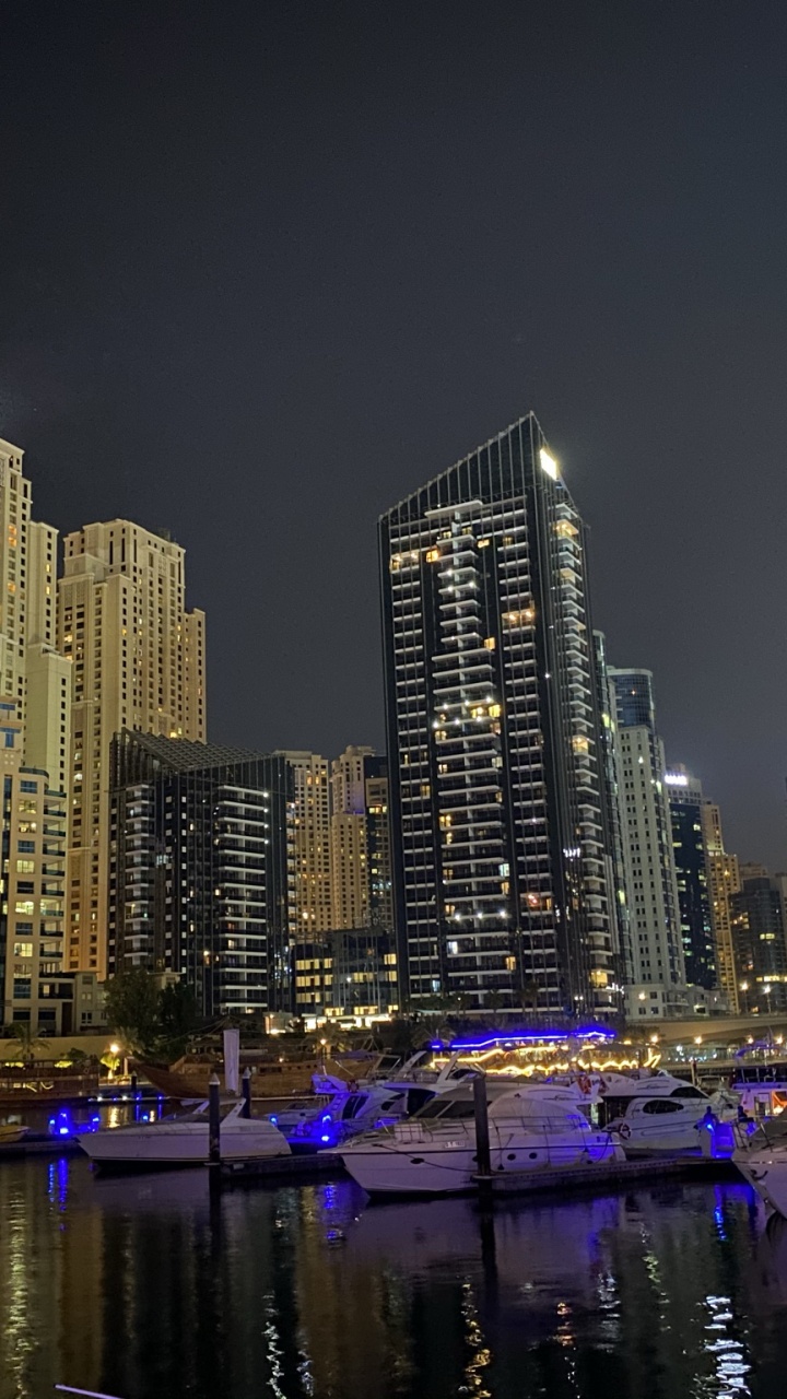 Dubai, Dubai Marina, Paisaje Urbano, Torre de Bloques, Urbe. Wallpaper in 720x1280 Resolution