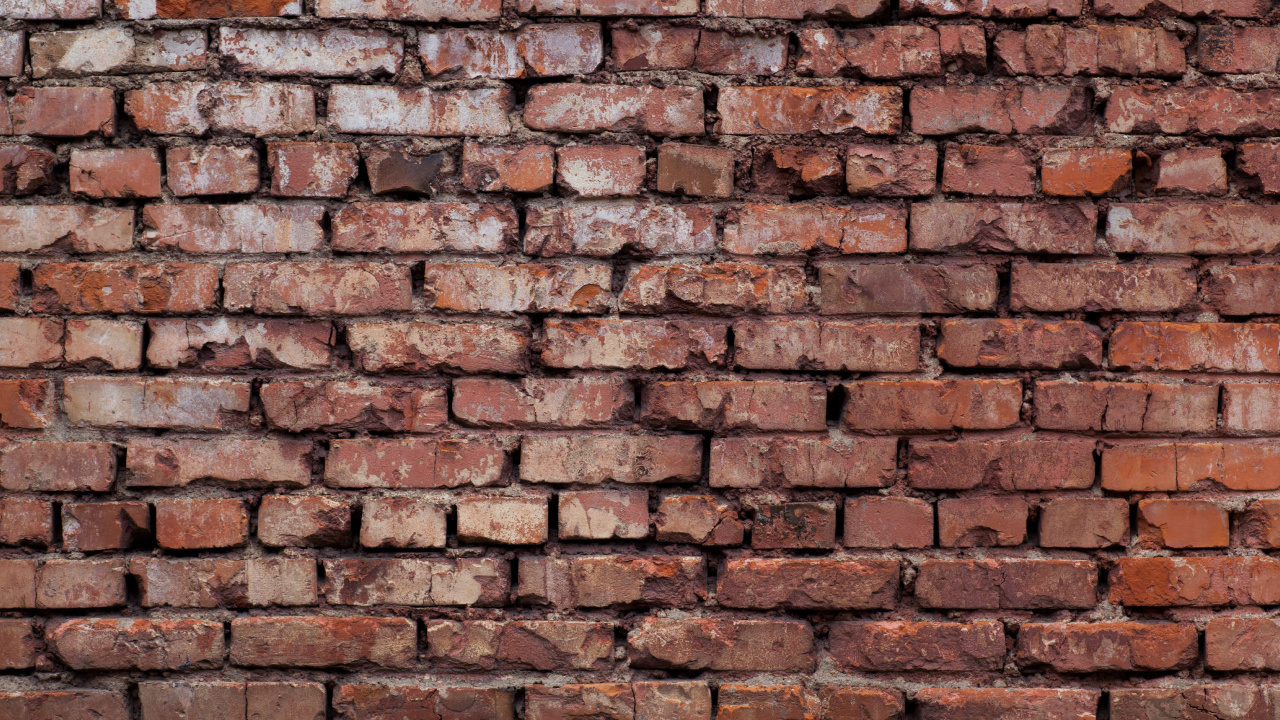砖, 砌砖, 石壁, 材料, 壁画 壁纸 1280x720 允许