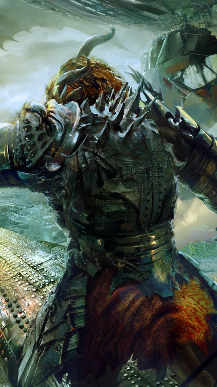 Mann im Schwarz-weißen Anzug Reitet Auf Weißem Pferd. Wallpaper in 750x1334 Resolution