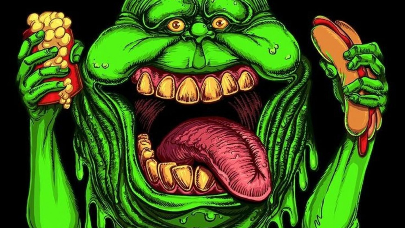 Cazafantasmas Slimer Arte, Más Delgado, Arte, Cazafantasmas, Redbubble. Wallpaper in 1366x768 Resolution