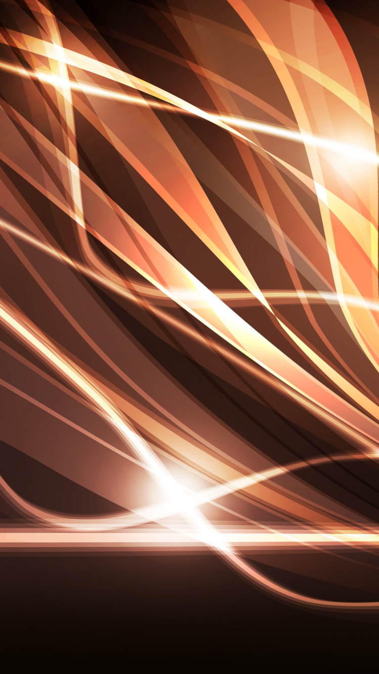 Red and Yellow Light Illustration. Wallpaper in 750x1334 Resolution