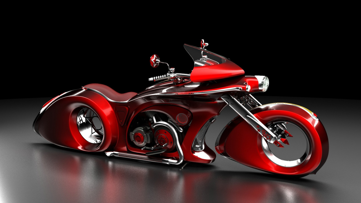 Red and Silver Ferrari Sports Car. Wallpaper in 1366x768 Resolution