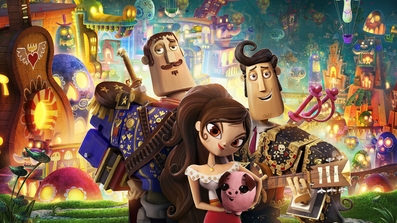 Mickey Mouse and Minnie Mouse With Lights. Wallpaper in 1366x768 Resolution