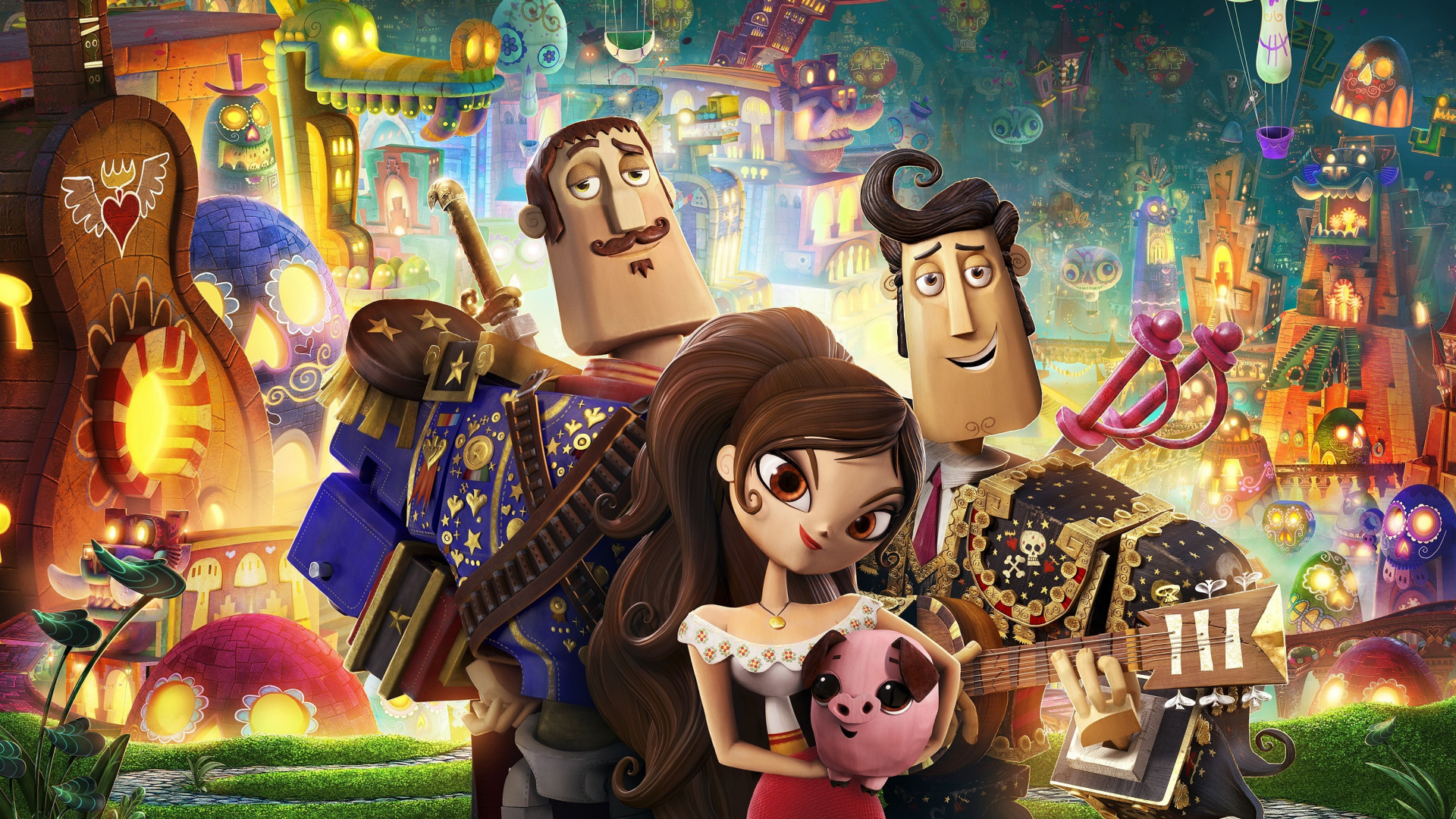 Mickey Mouse et Minnie Mouse Avec Des Lumières. Wallpaper in 1920x1080 Resolution