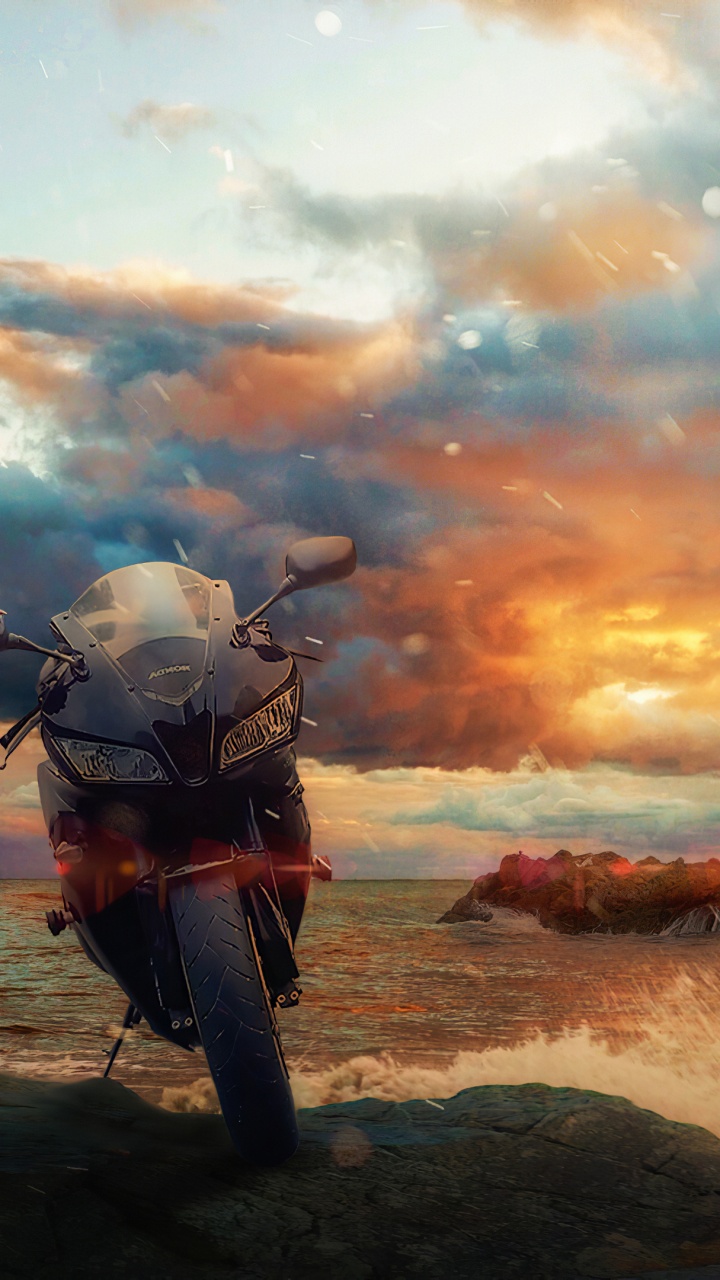 Sea, Cloud, Lighthouse, Light, Tower. Wallpaper in 720x1280 Resolution