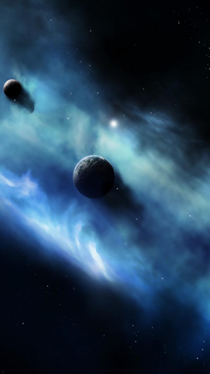 Blue and White Sky With Stars. Wallpaper in 720x1280 Resolution