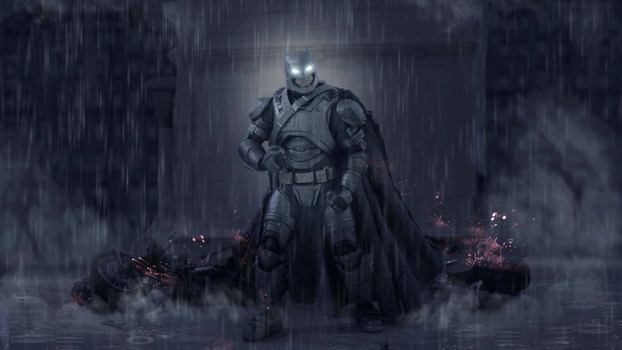 Man in Black Coat Standing on Water. Wallpaper in 1280x720 Resolution