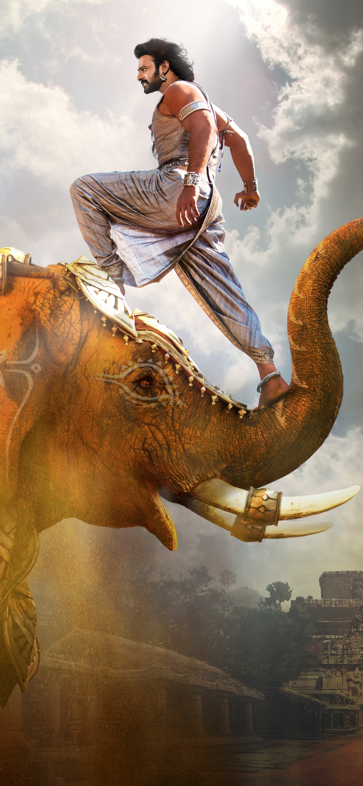 Les Éléphants et Les Mammouths, Dinosaure, Extinction, Temple, Éléphant Indien. Wallpaper in 1242x2688 Resolution