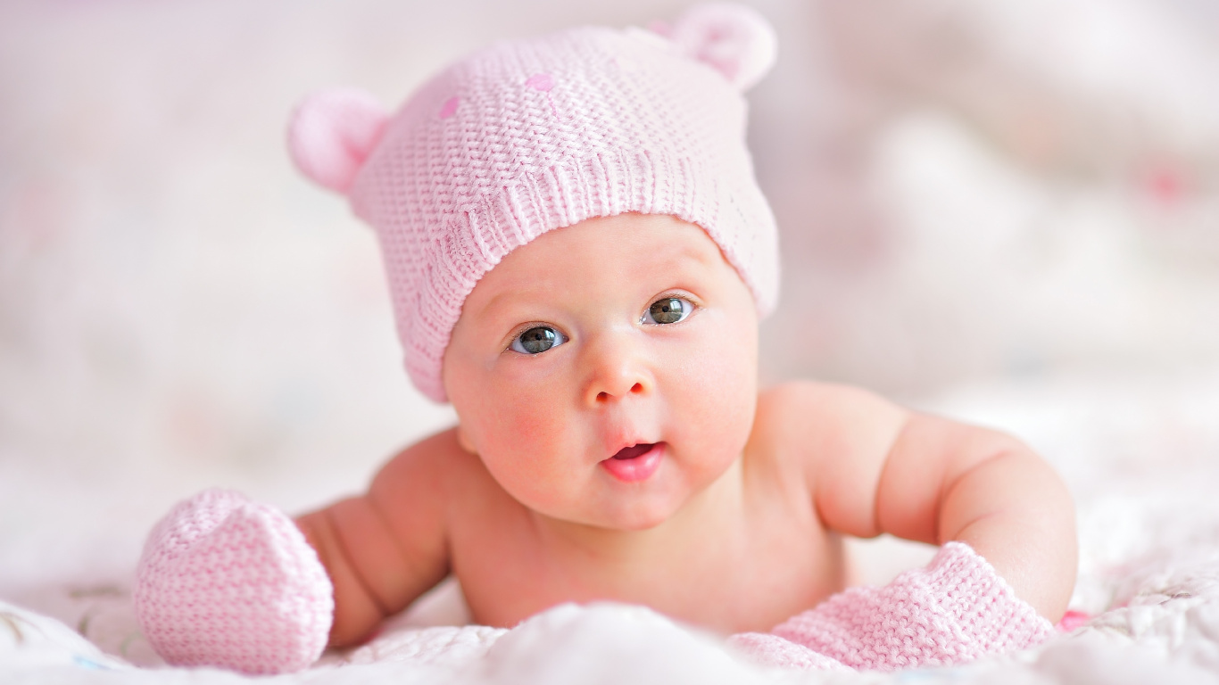 Infant, Child, Pink, Skin, Girl. Wallpaper in 1366x768 Resolution