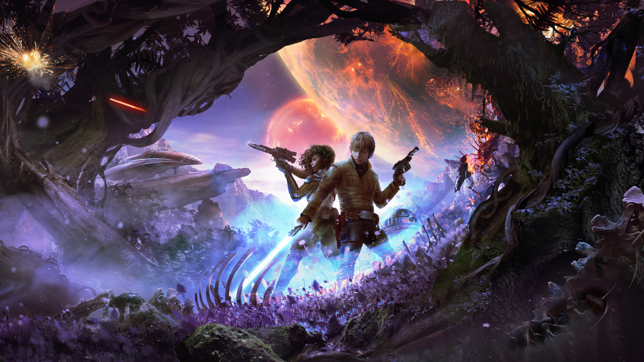 Homme et Femme Debout Sur un Rocher Avec Feu D'artifice. Wallpaper in 1280x720 Resolution