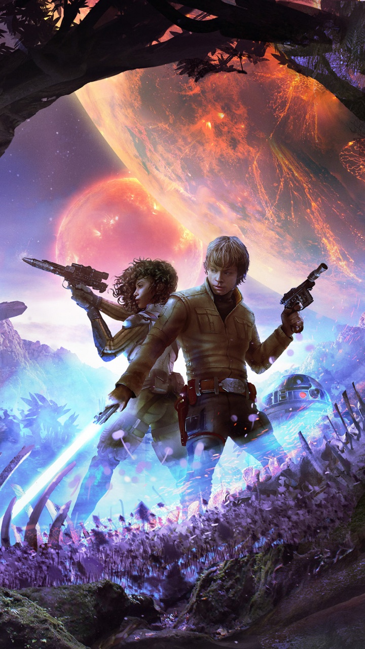 Homme et Femme Debout Sur un Rocher Avec Feu D'artifice. Wallpaper in 720x1280 Resolution