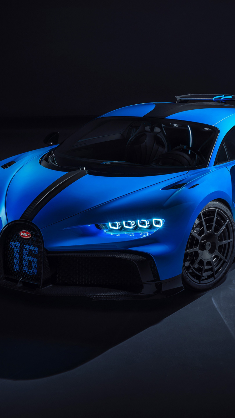 Bugatti, Coche, Molsheim, Bugatti Automobiles, Motor W16. Wallpaper in 750x1334 Resolution