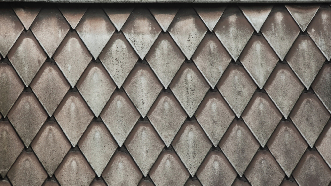 Mur de Briques Brunes et Noires. Wallpaper in 1366x768 Resolution