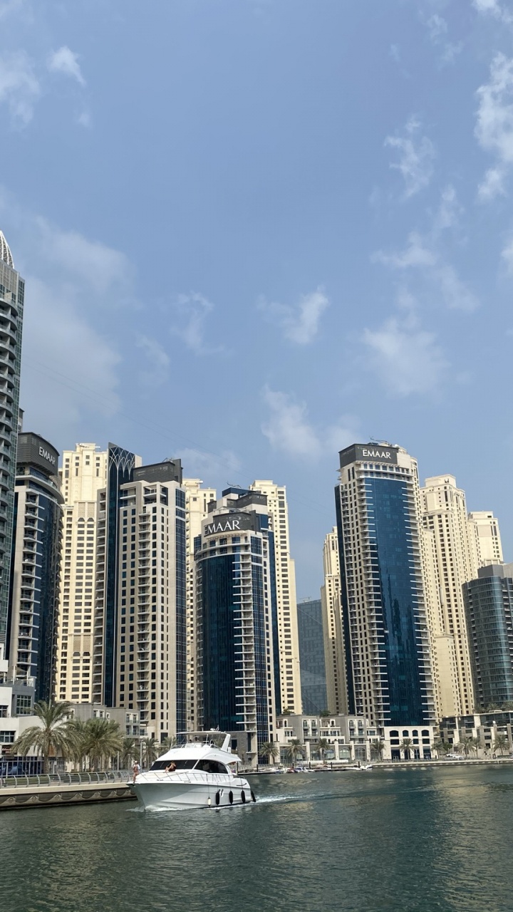 Dubai, Tower Block, Daytime, City, Property. Wallpaper in 720x1280 Resolution