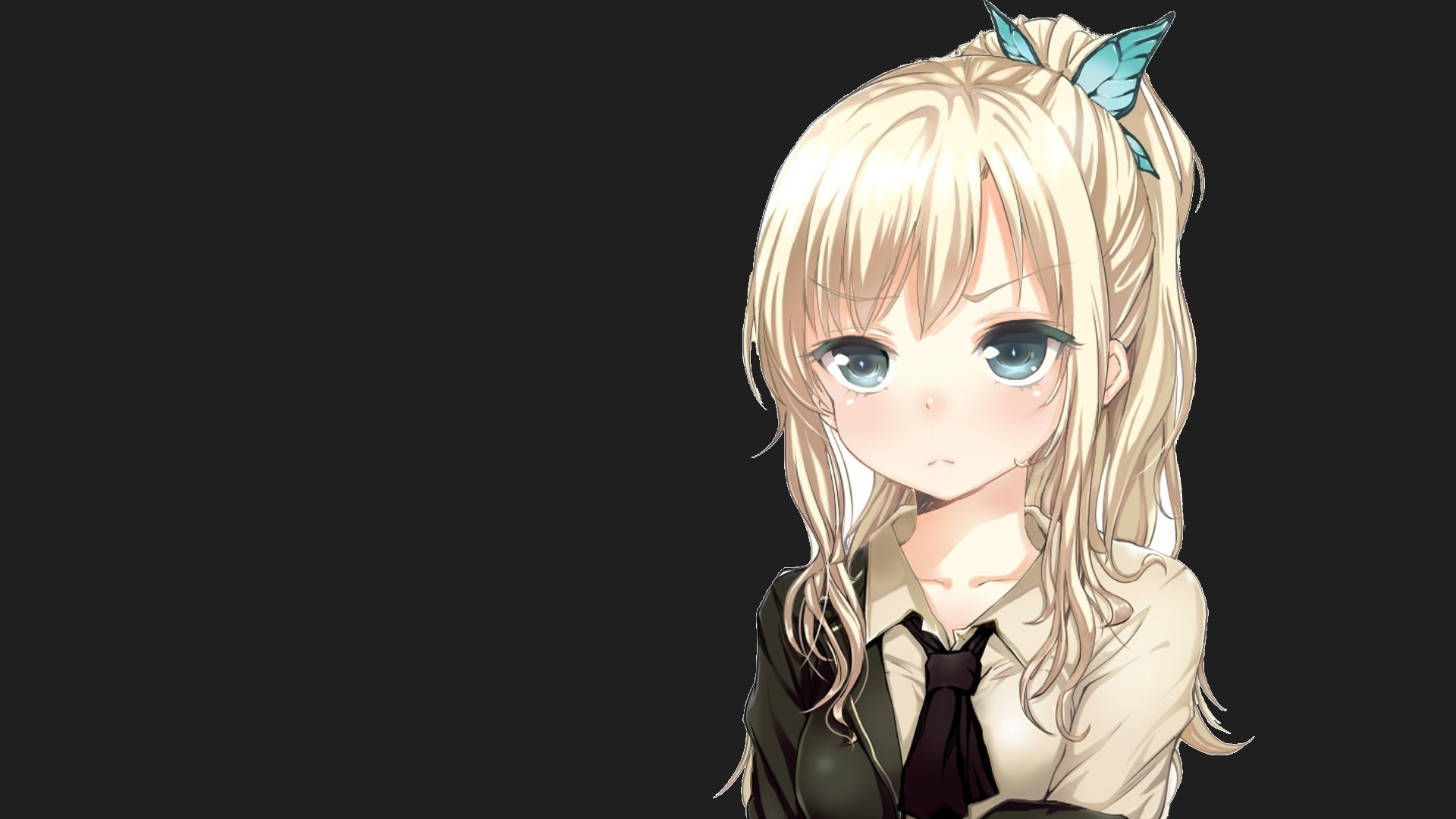 Blonde Haired Woman Anime Character. Wallpaper in 1920x1080 Resolution