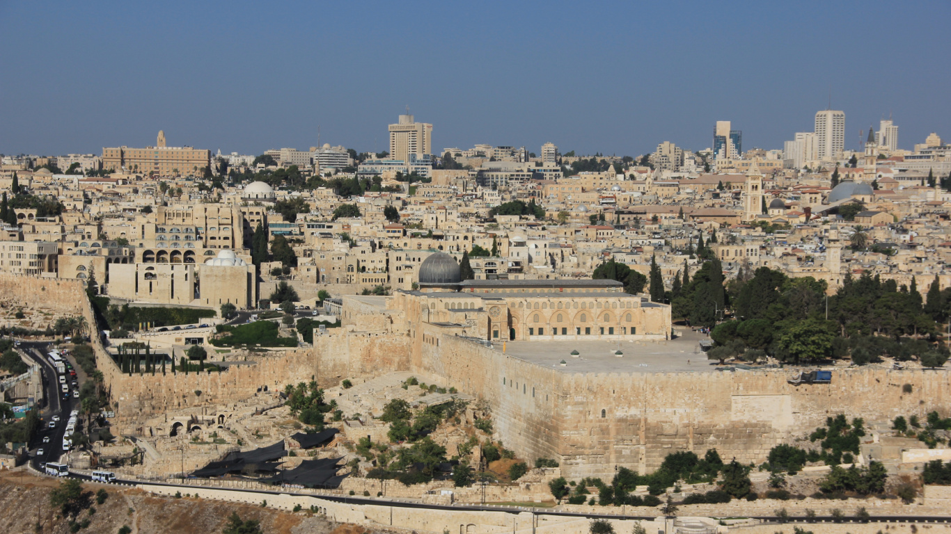 Aerial View of City Buildings During Daytime. Wallpaper in 1366x768 Resolution