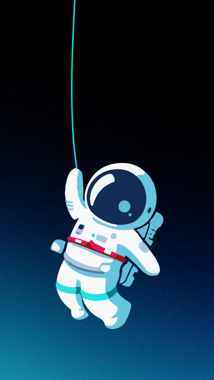 Astronauta, Amoled, Animación, Espacio, de Dibujos Animados. Wallpaper in 720x1280 Resolution
