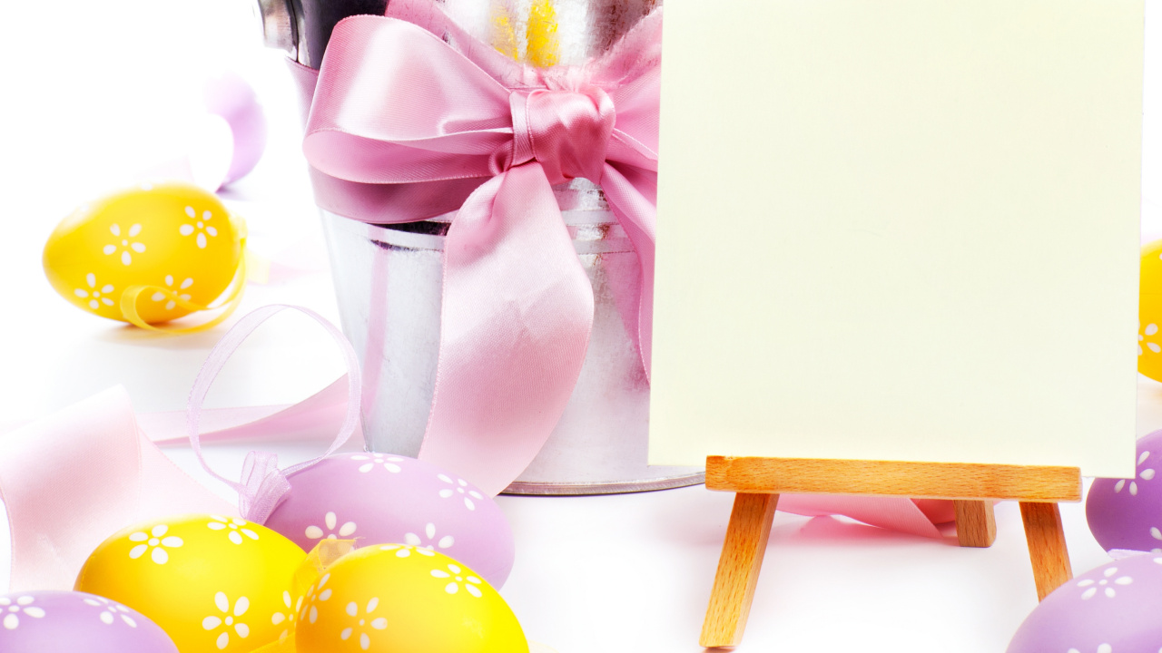 Pâques, Oeuf de Pâques, Jaune, Paskha, Oeuf. Wallpaper in 1280x720 Resolution