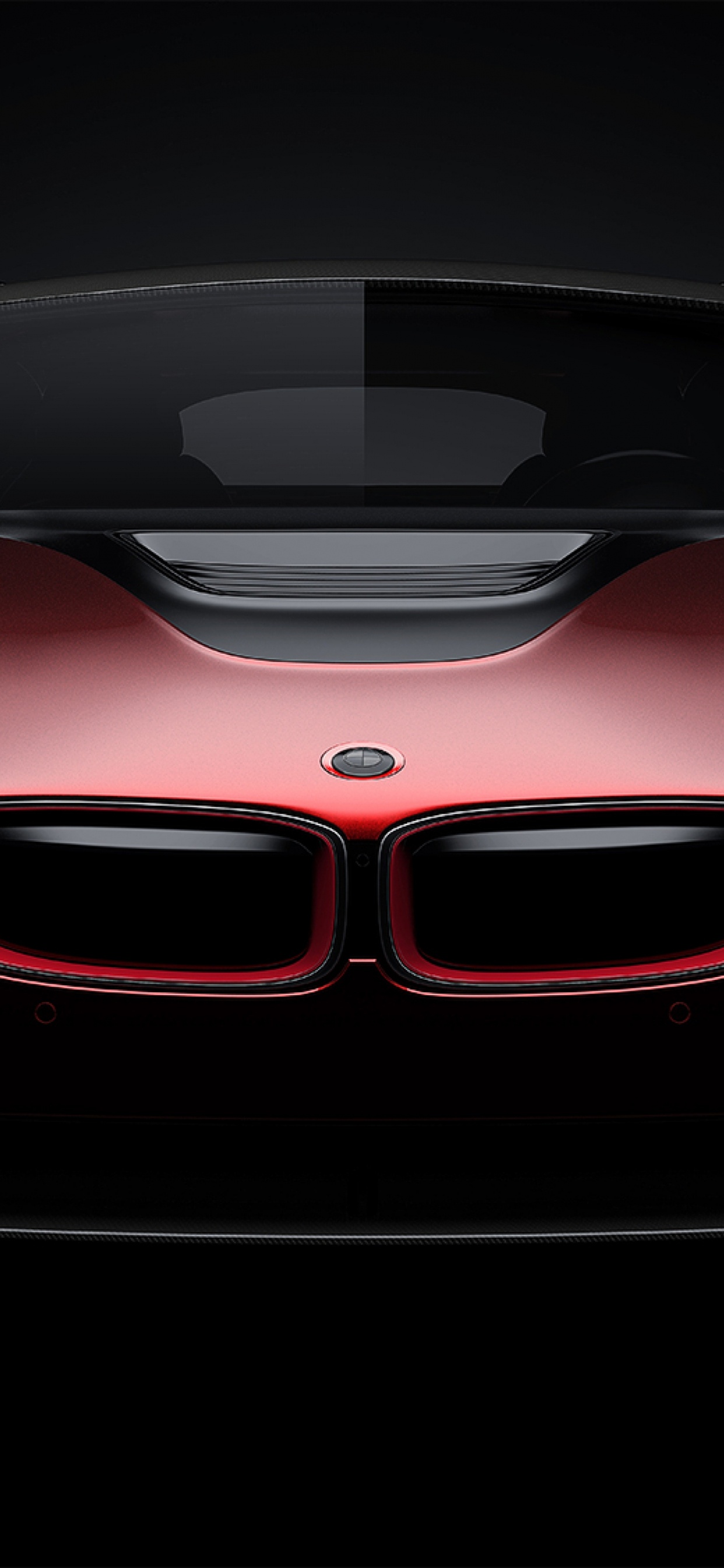 Ferrari 458 Italia Rouge Sur Fond Noir. Wallpaper in 1242x2688 Resolution