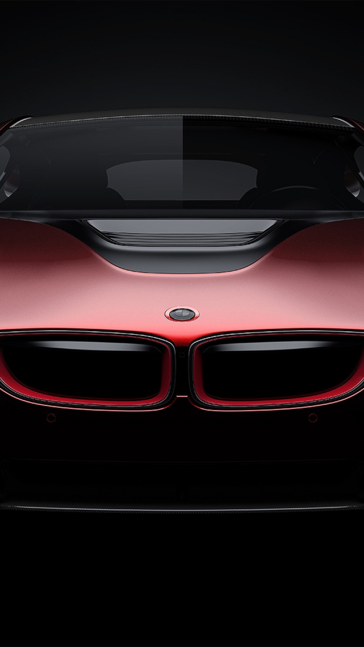 Ferrari 458 Italia Rouge Sur Fond Noir. Wallpaper in 720x1280 Resolution