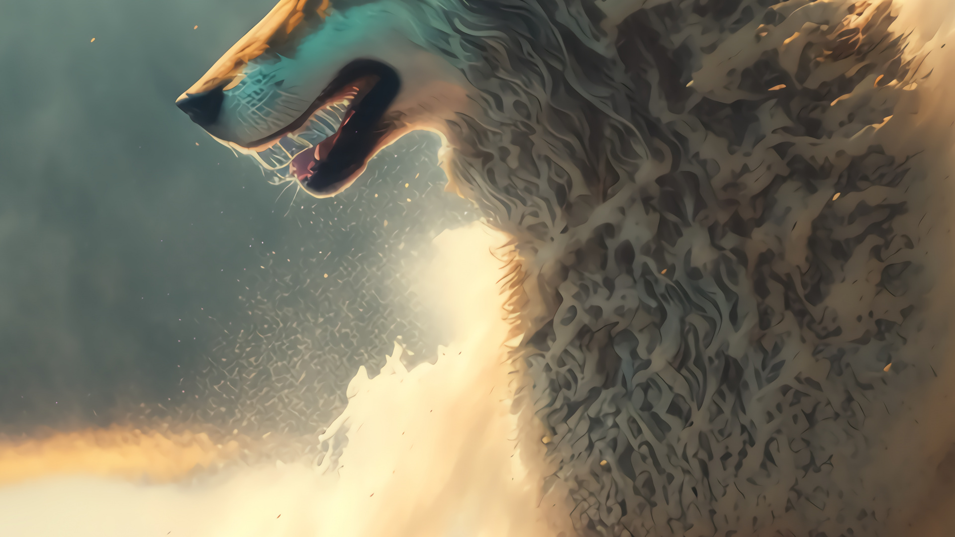 Papier Peint Loup, Carnivores, Nature, Mâchoire, Moustache. Wallpaper in 1920x1080 Resolution