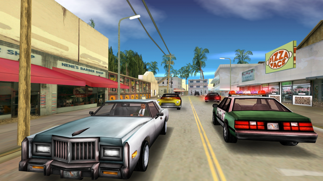 Grand Theft Auto Vice City, Grand Theft Auto Iv, Rockstar Games, Playstation 2, Juego de Pc. Wallpaper in 1366x768 Resolution