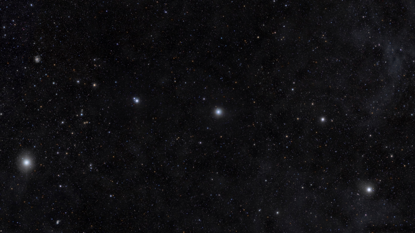 Estrellas Blancas en el Cielo. Wallpaper in 1366x768 Resolution