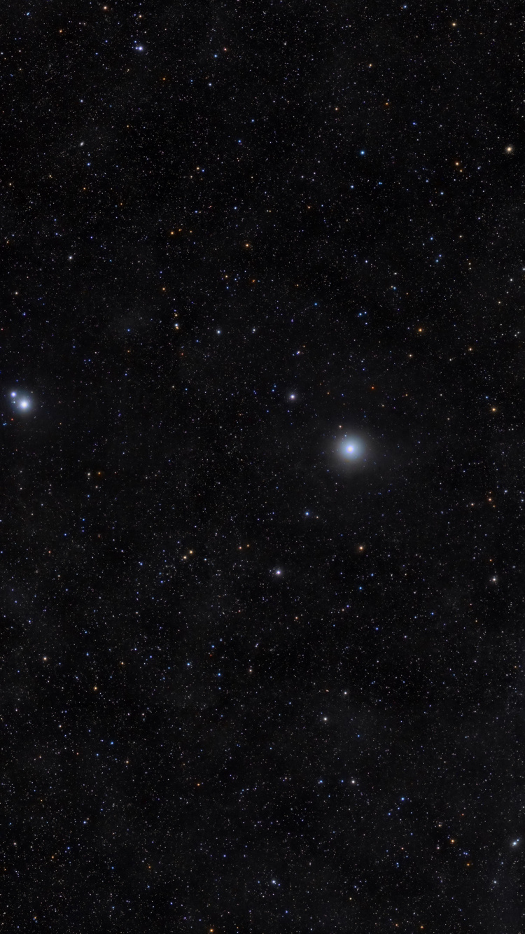 Estrellas Blancas en el Cielo. Wallpaper in 750x1334 Resolution