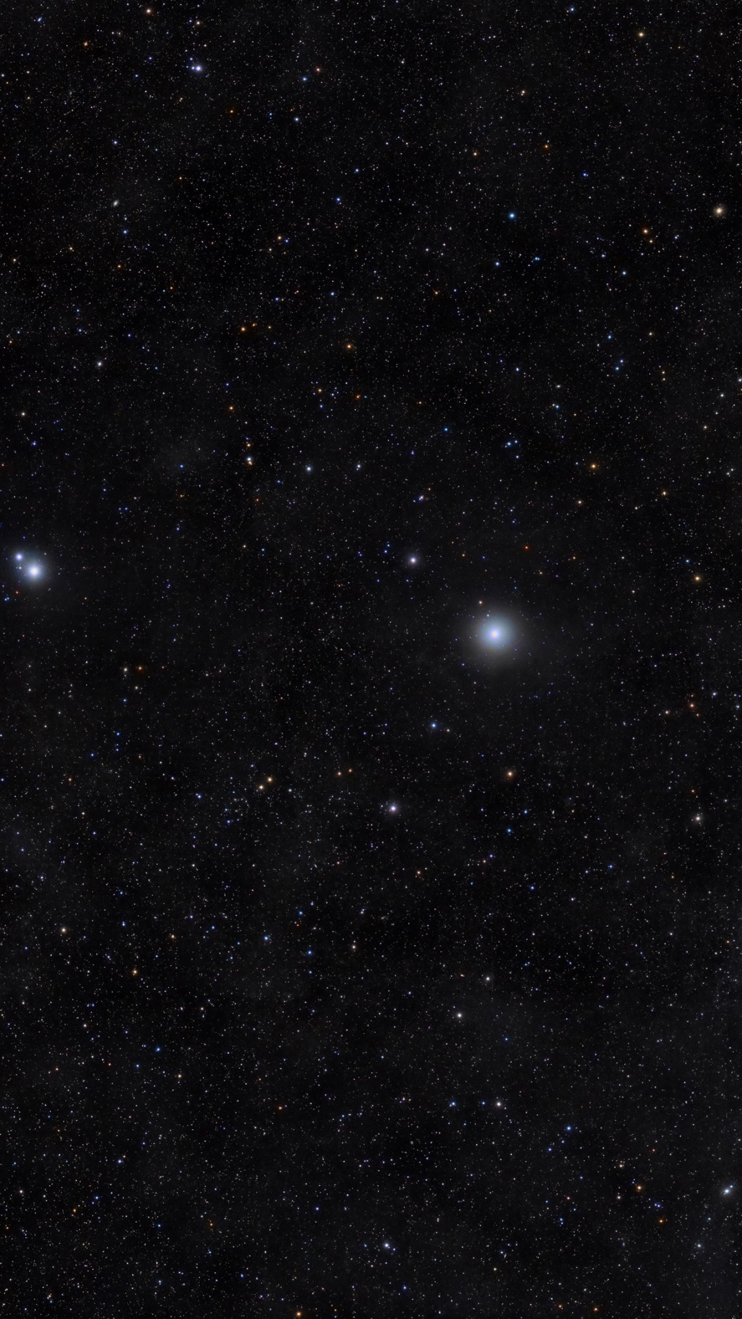 Étoiles Blanches Dans le Ciel. Wallpaper in 1080x1920 Resolution