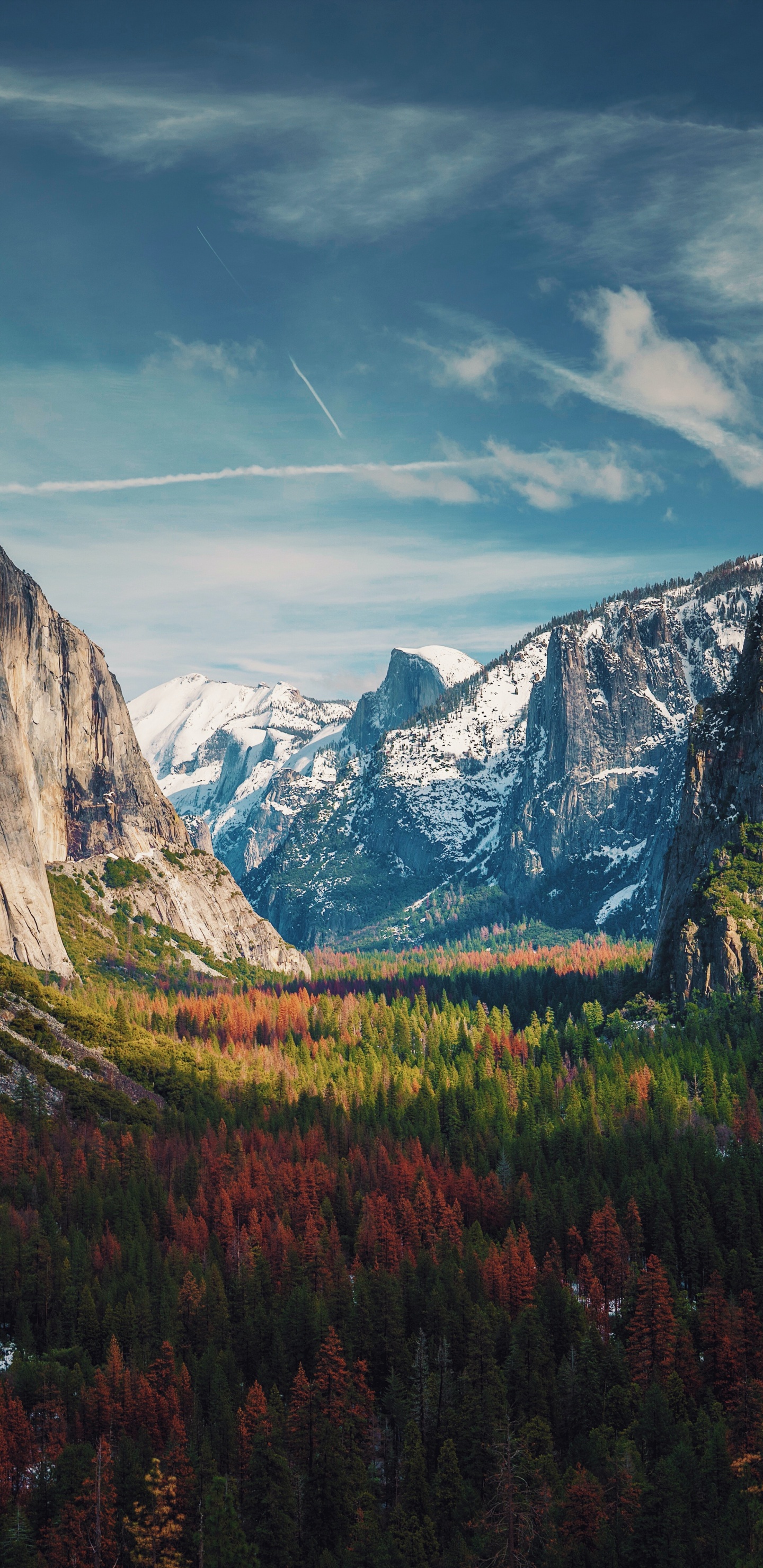 Yosemite National Park, USA, Yosemite Valley, Yosemite Falls, Yosemite-Dorf. Wallpaper in 1440x2960 Resolution