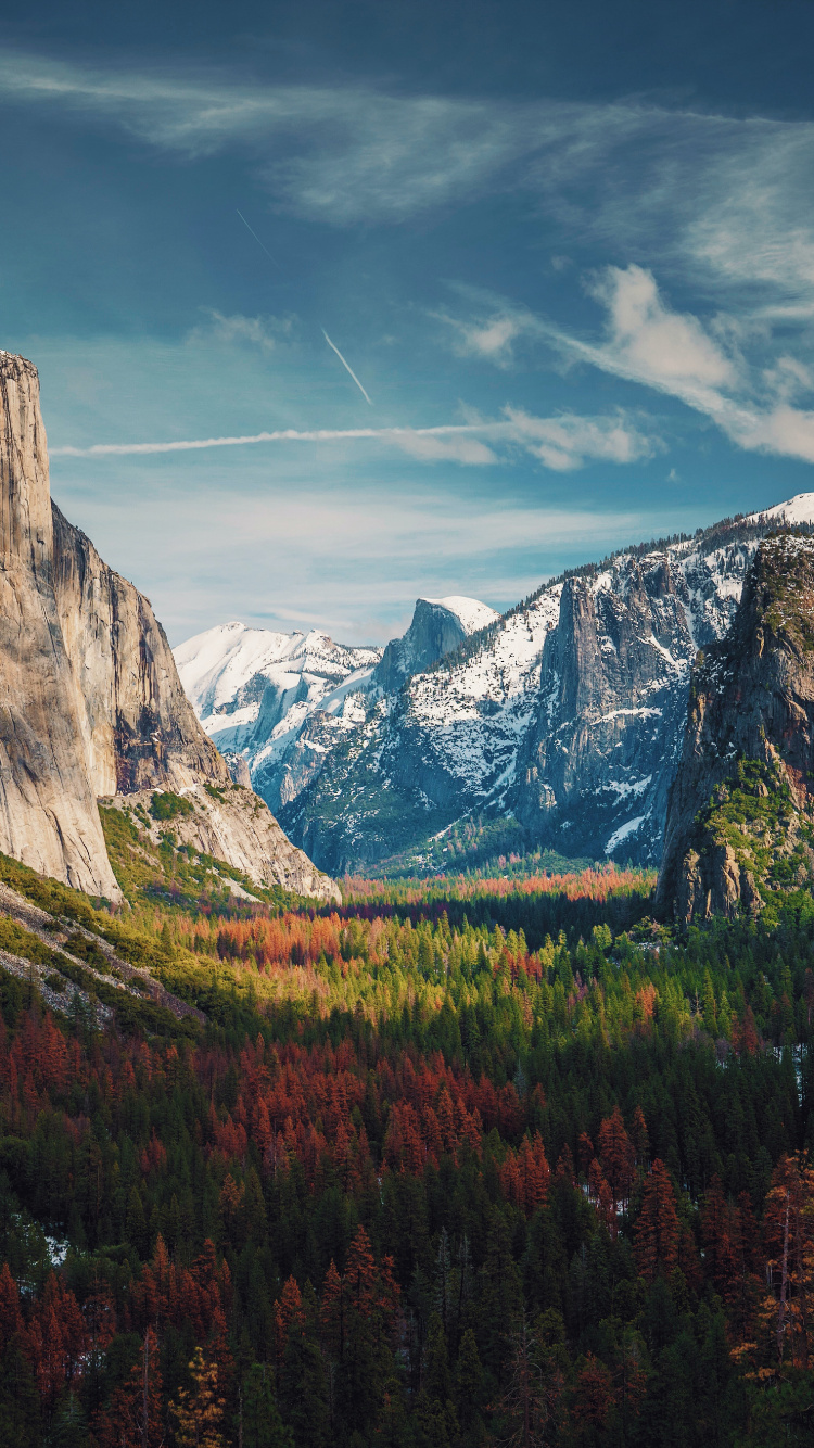 Yosemite National Park, USA, Yosemite Valley, Yosemite Falls, Yosemite-Dorf. Wallpaper in 750x1334 Resolution