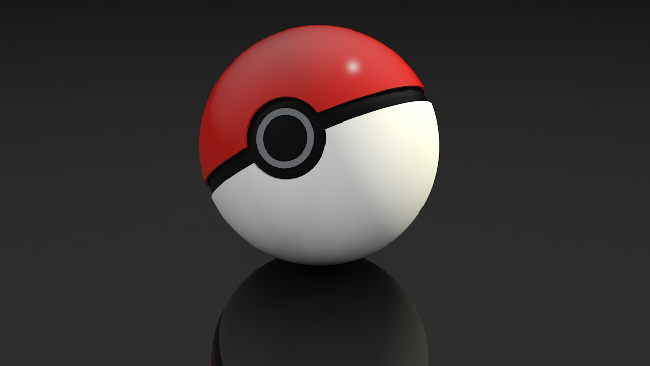 Pok Ball, Ball, Animation, Auge, Games. Wallpaper in 1280x720 Resolution