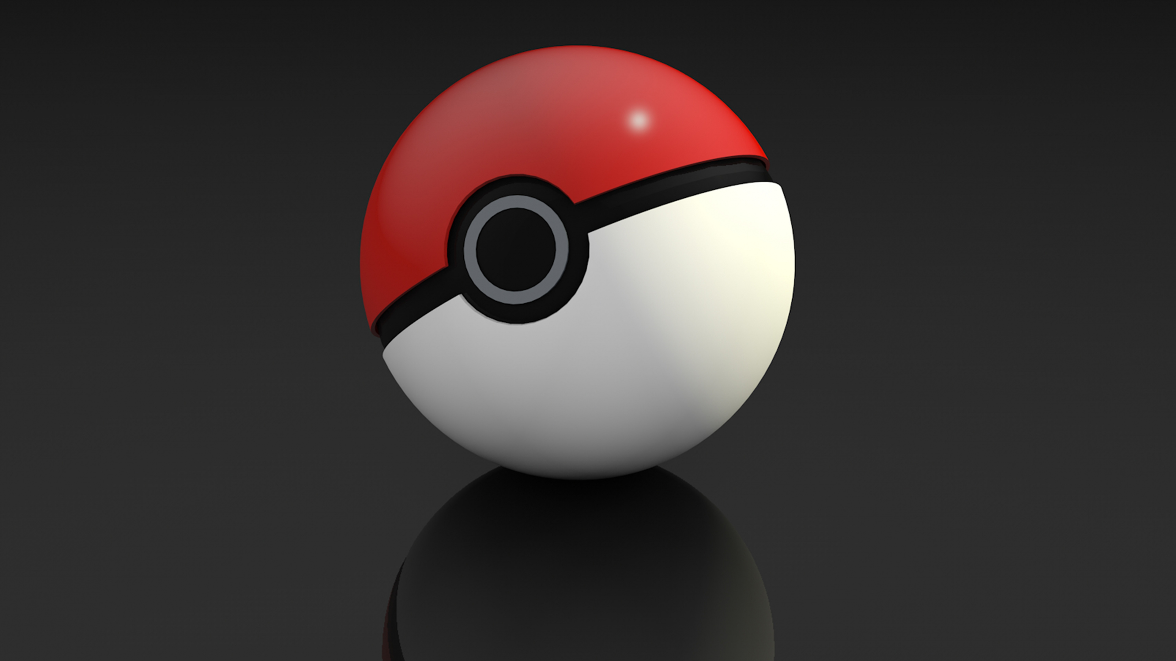 Pok Ball, Ball, Animation, Eye, Games. Wallpaper in 3840x2160 Resolution