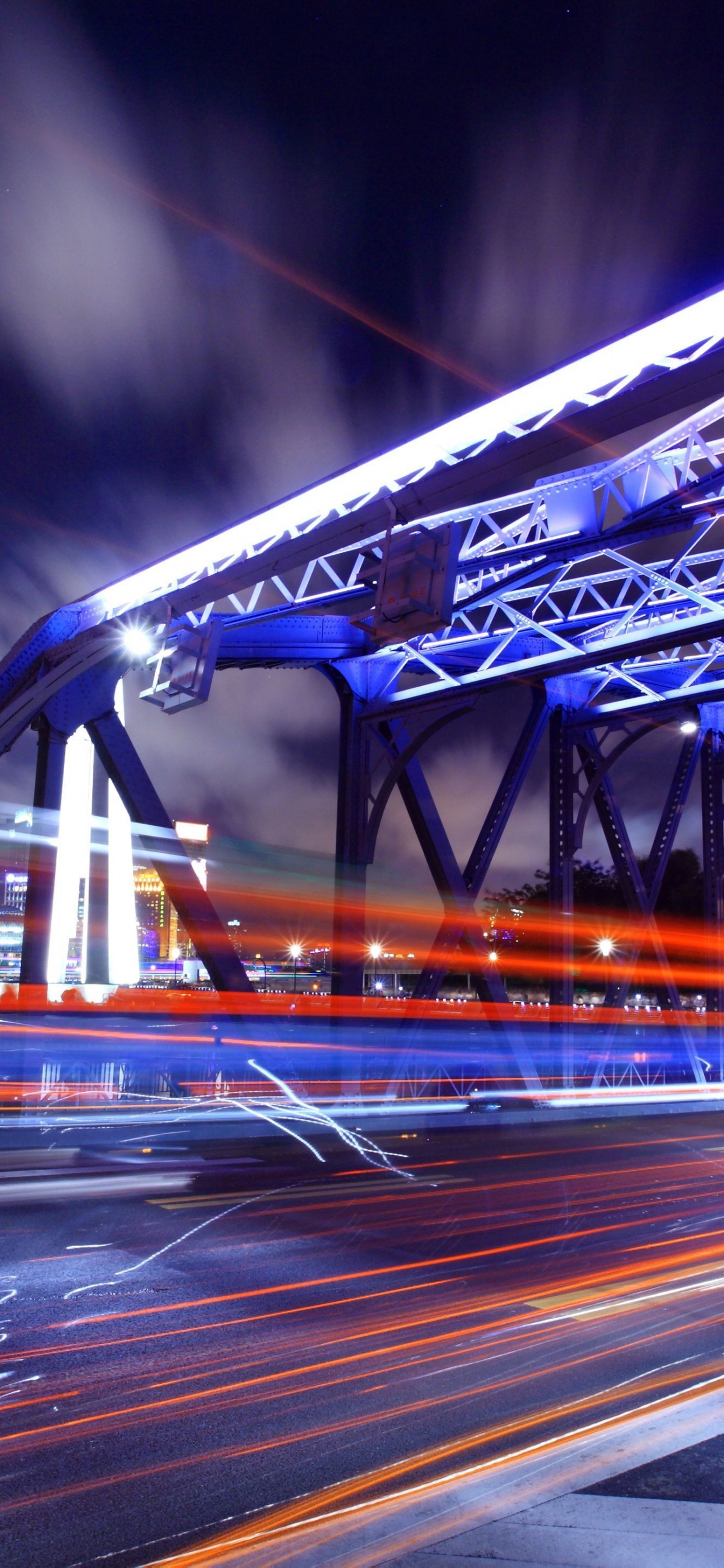 Time Lapse Photography of Cars on Road During Night Time. Wallpaper in 1242x2688 Resolution