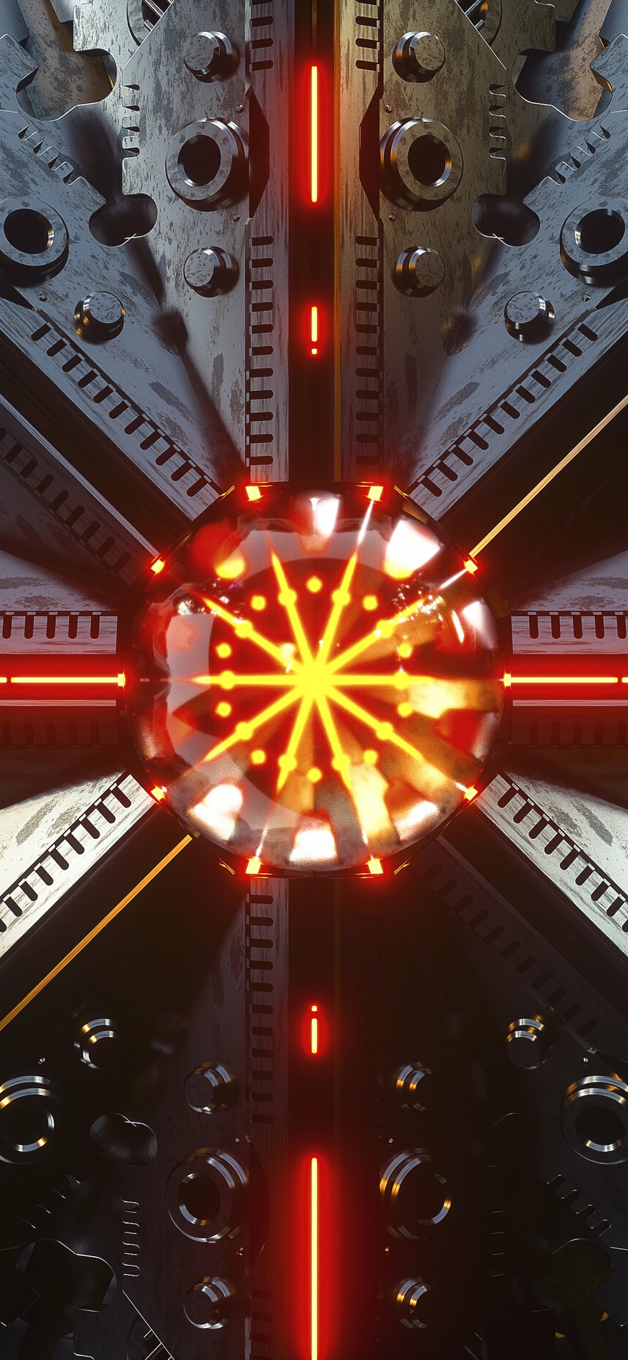 红色的, 空间, 对称, 项目, 用户 壁纸 1242x2688 允许