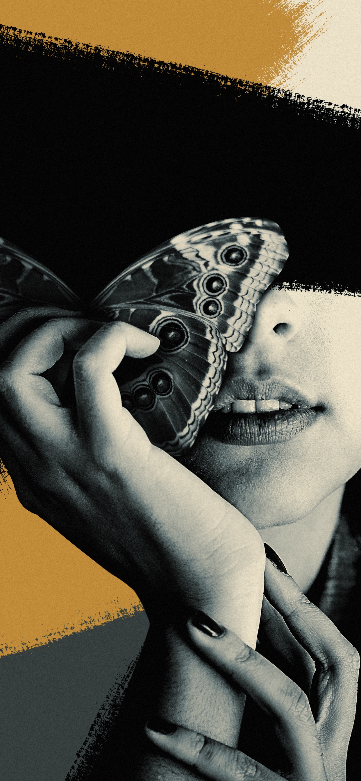 Mädchen, Visual Arts, Lippe, Hand, Augenbraue. Wallpaper in 1242x2688 Resolution