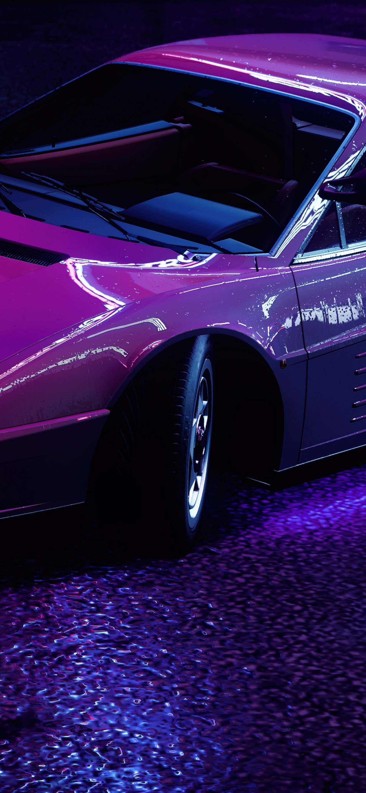 Calor Nfs, Need for Speed Heat, Ferrari Testarossa, Rueda, Coche. Wallpaper in 1242x2688 Resolution