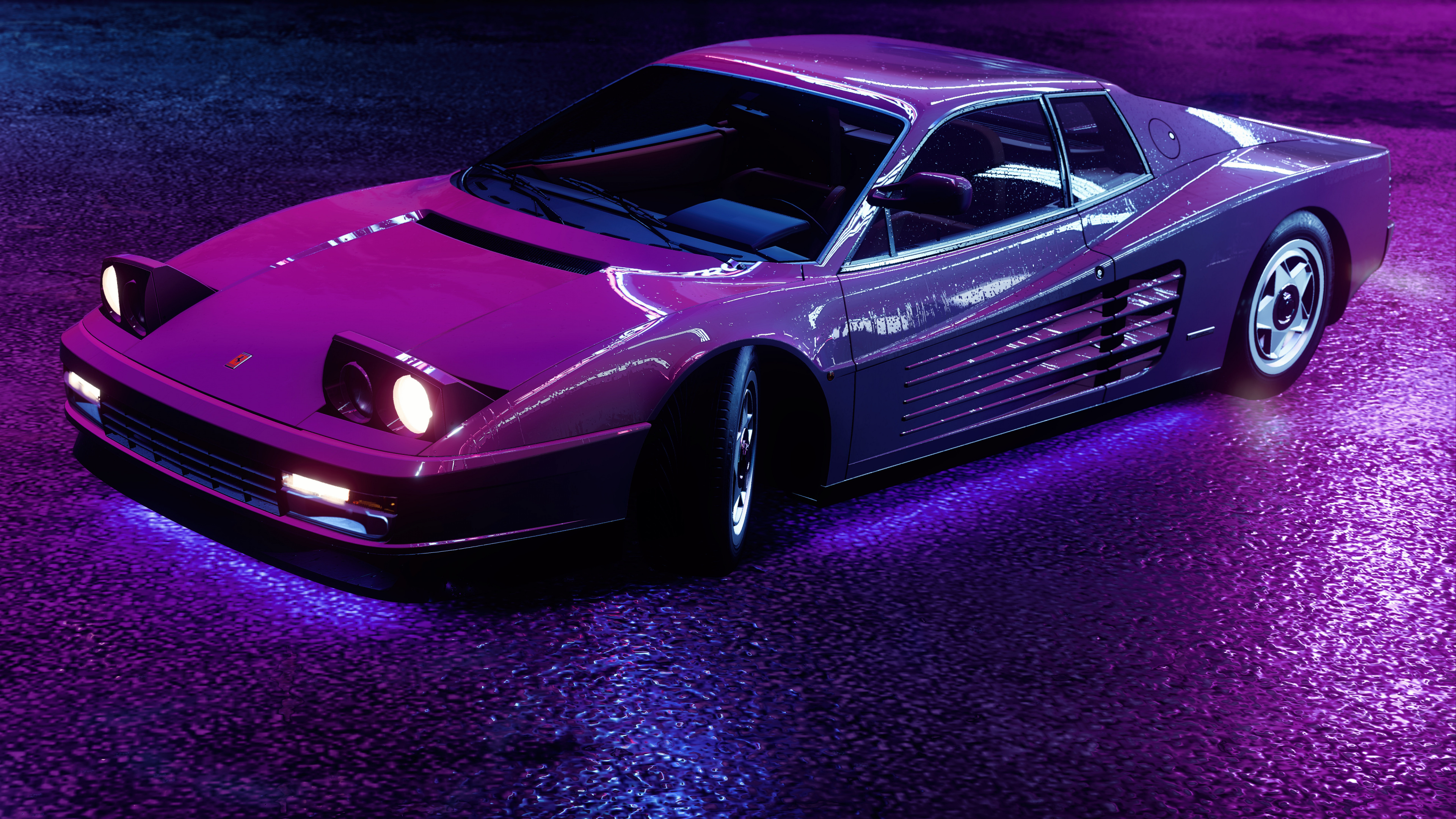 Calor Nfs, Need for Speed Heat, Ferrari Testarossa, Rueda, Coche. Wallpaper in 3840x2160 Resolution