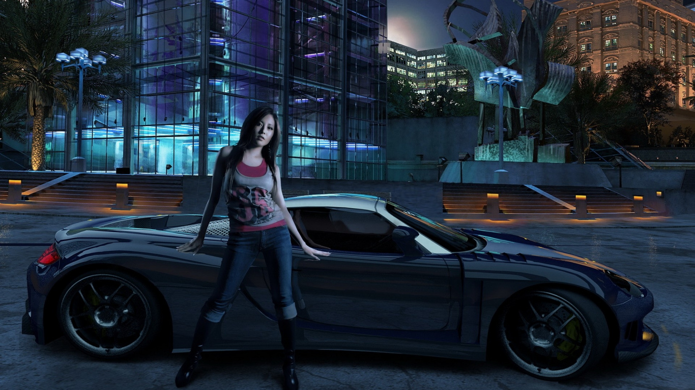 Need for Speed Carbono, Need for Speed, Coche de la Ciudad, Street Racing, Videojuego de Carreras Automovilísticas. Wallpaper in 1366x768 Resolution